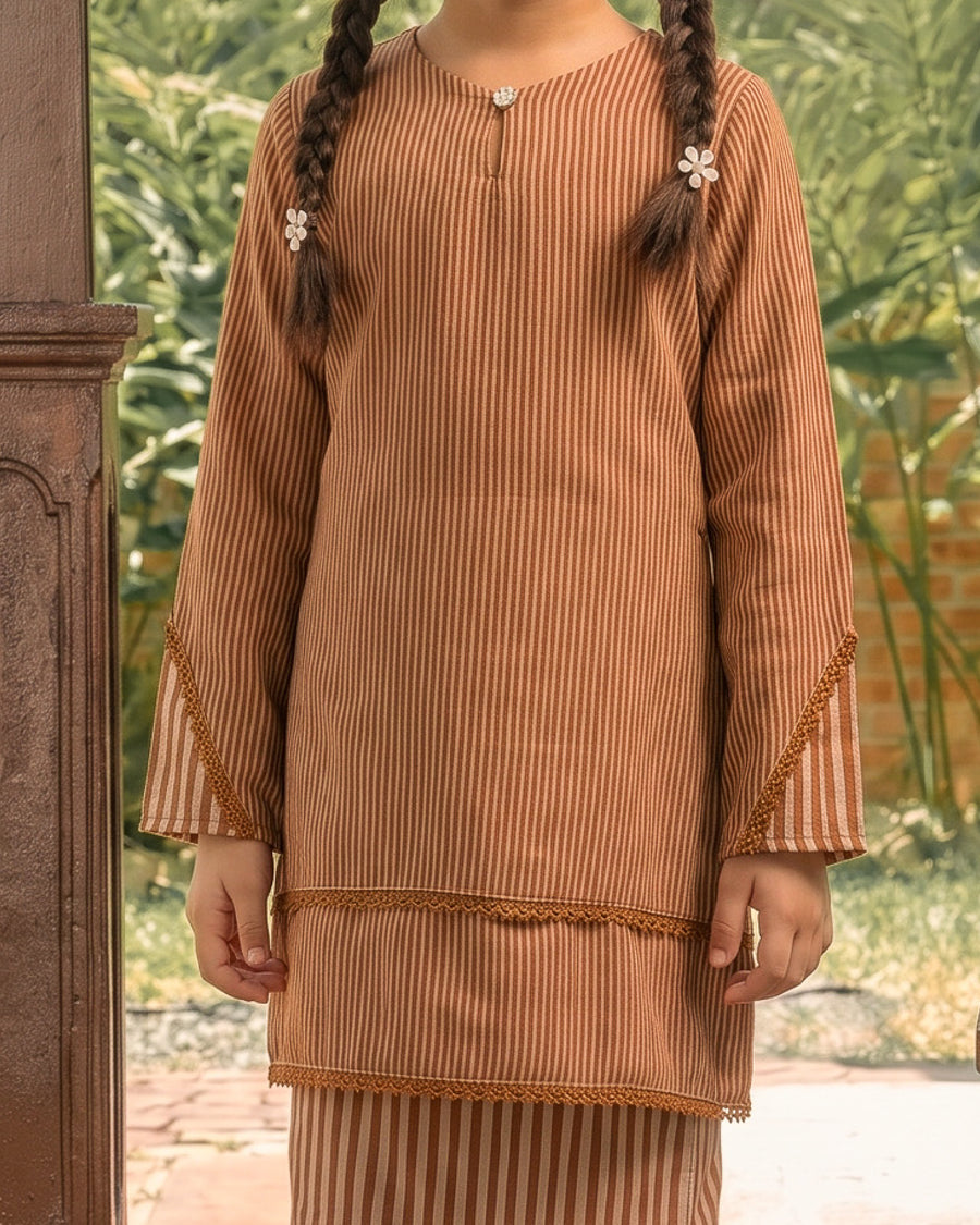 Kurung Kirrana Kids in Brown