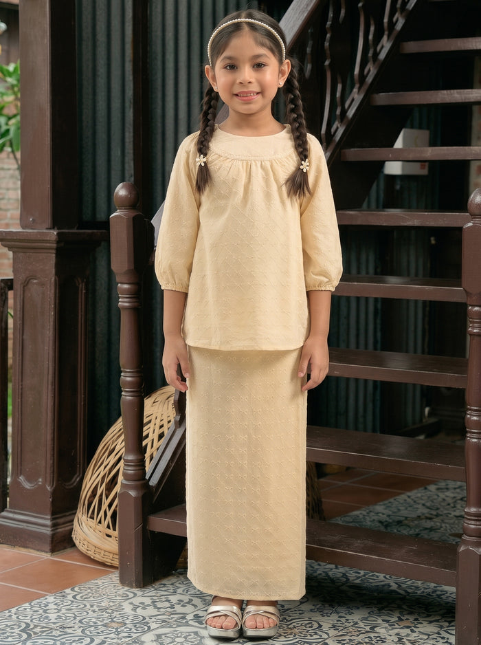 Kurung Cahaya Kids in Beige