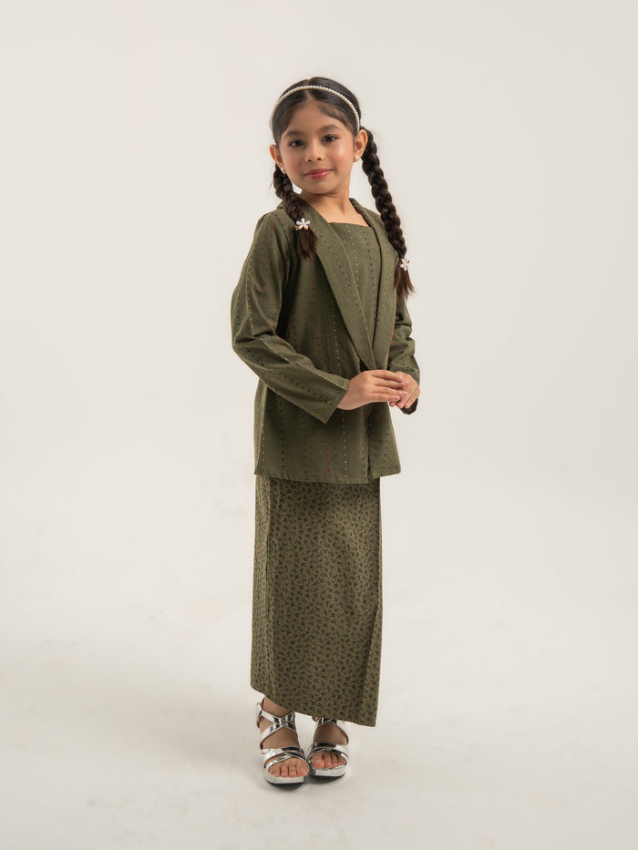 Kebarung Widuri Kids in Dusty Green