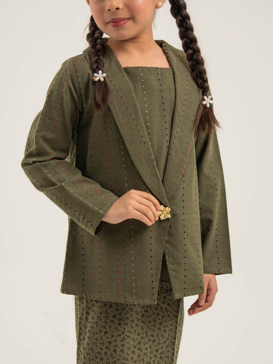 Kebarung Widuri Kids in Dusty Green