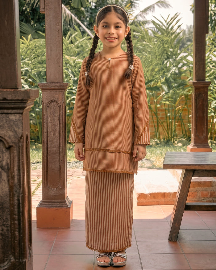 Kurung Kirrana Kids in Brown