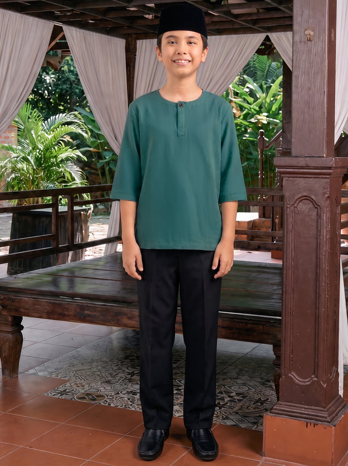 Kurta Khuntum Kids in Teal Green