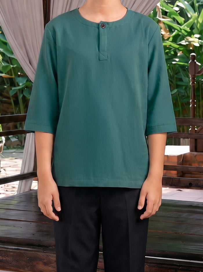 Kurta Khuntum Kids in Teal Green