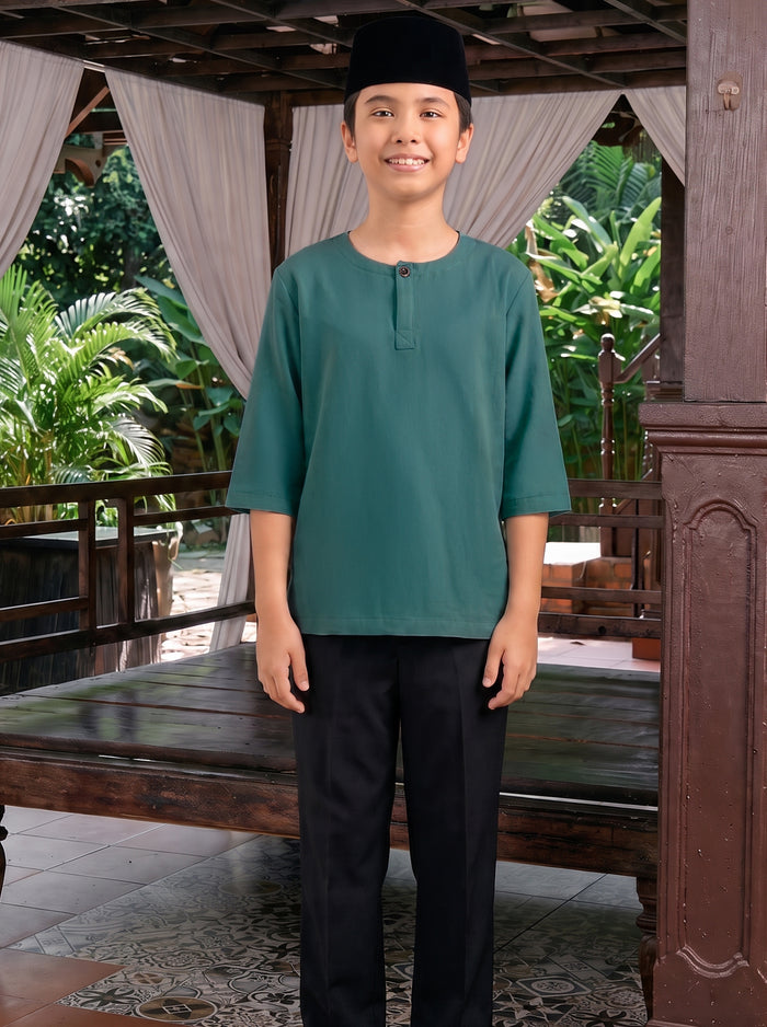 Kurta Khuntum Kids in Teal Green