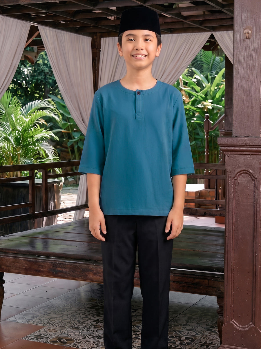 Kurta Khuntum Kids in Teal Green