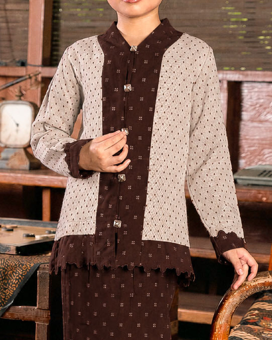 Kebaya Nara Kids in Brown