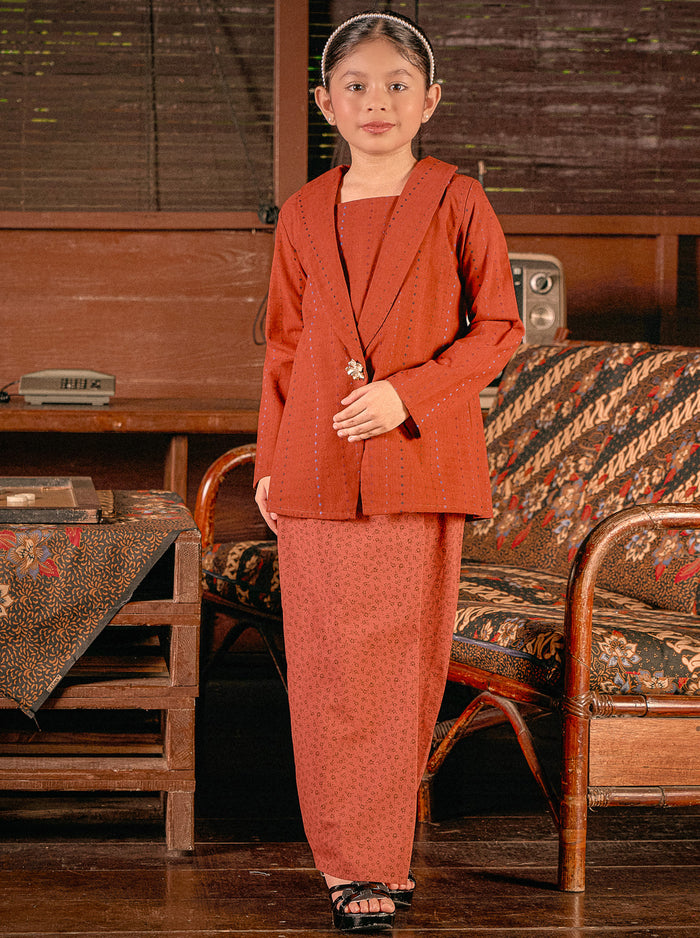 Kebarung Widuri Kids in Brick Red