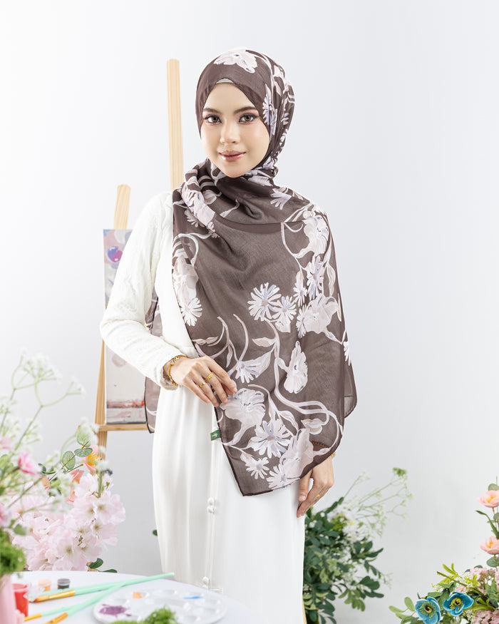 Shawl Amani Printed in Potting Soil