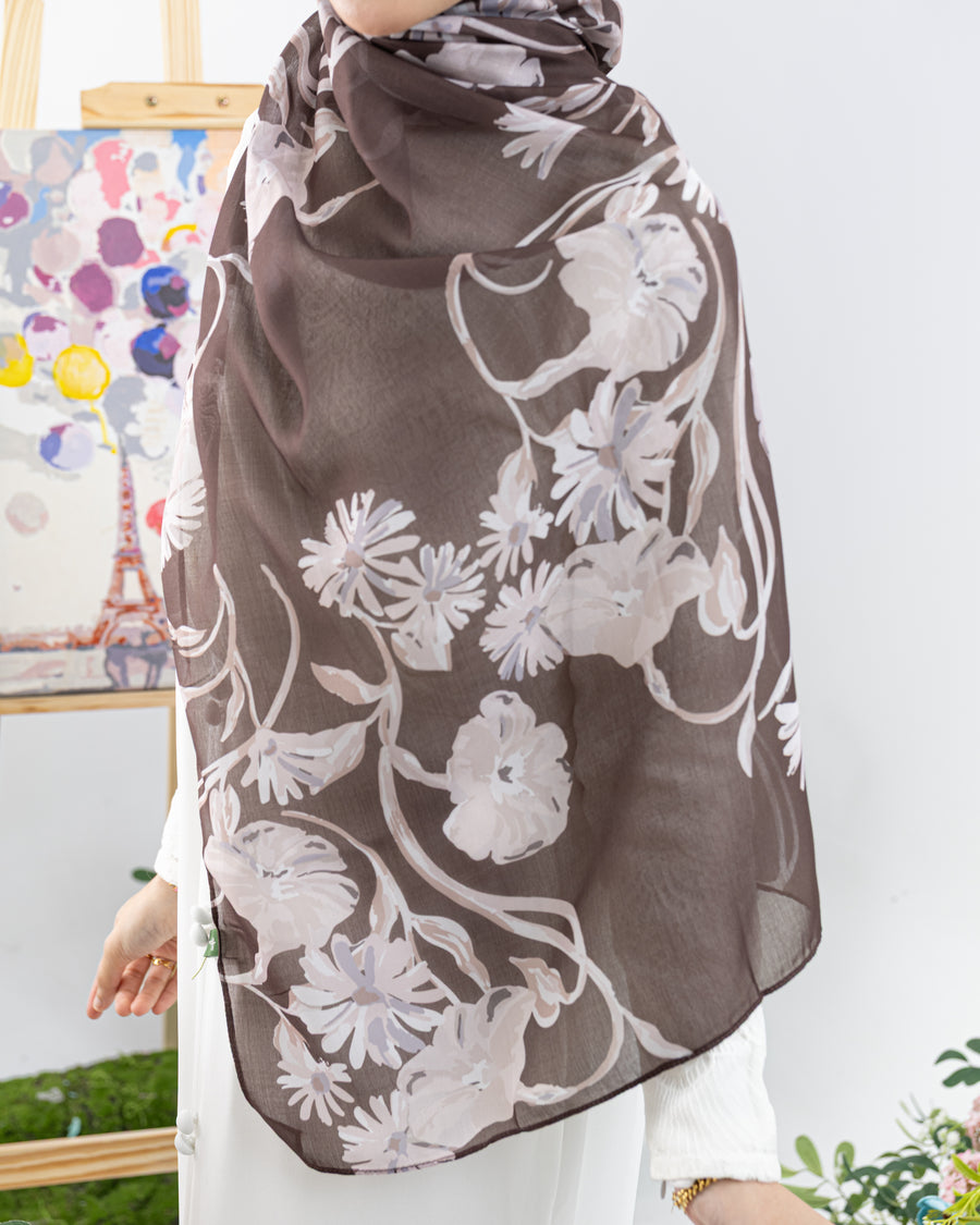 Shawl Amani Printed in Potting Soil