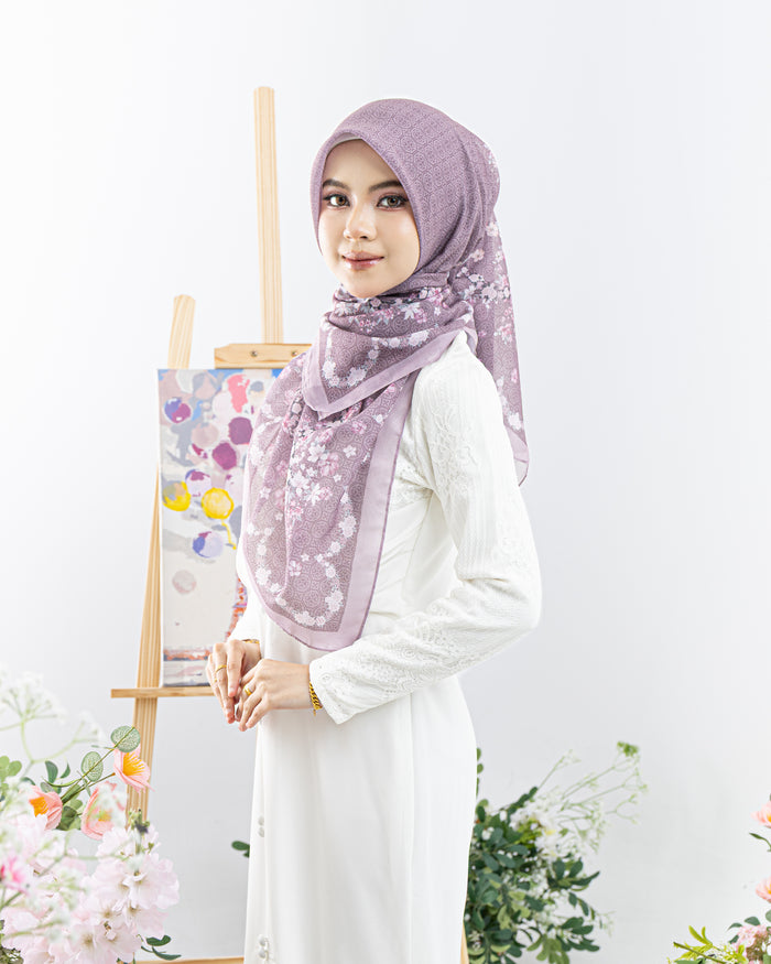 Bawal Aizha Printed in Dusty Pink