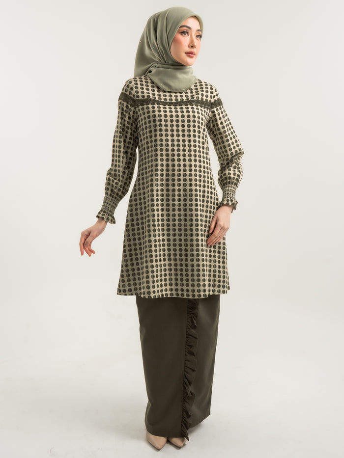 Kurung Modern Gemala Dark Olive