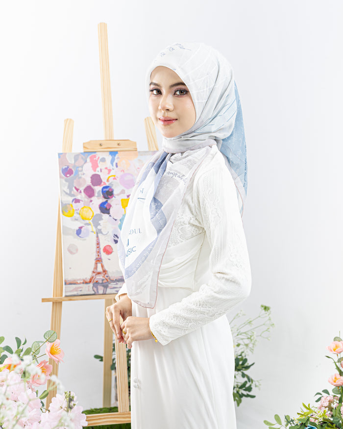 Bawal Sedia Terluka Printed in Misty Rose