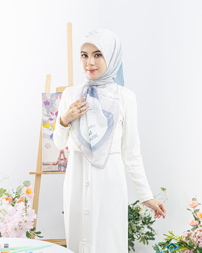 Bawal Sedia Terluka Printed in Misty Rose