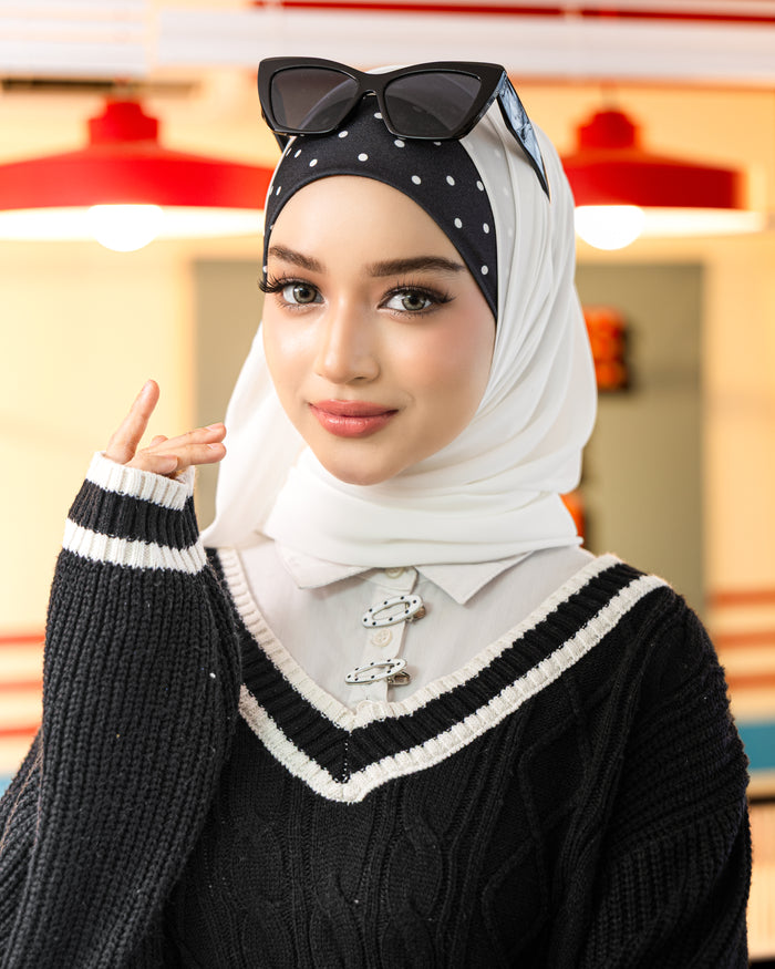 Inner Popdot in Polkadot Black