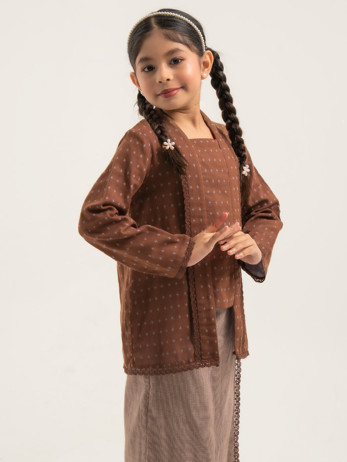 Kebaya Sheyra Kids in Brown