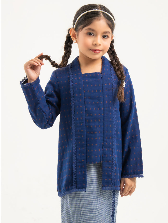 Kebaya Sheyra Kids in Navy Blue