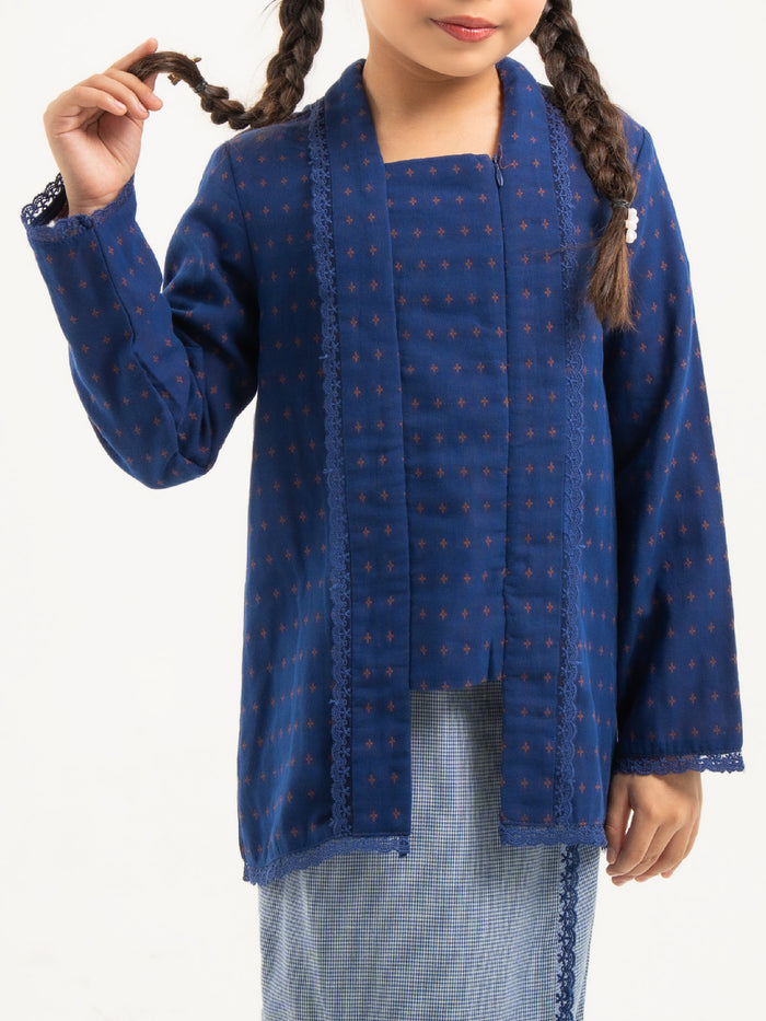 Kebaya Sheyra Kids in Navy Blue